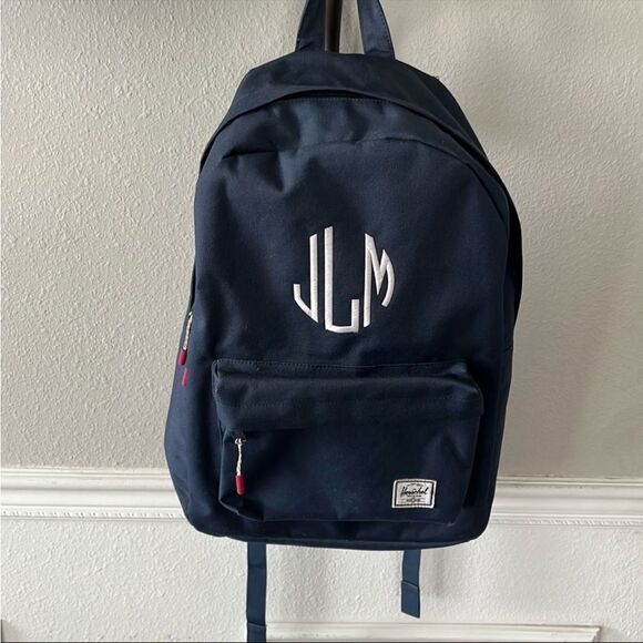 Herschel Supply Company Blue Backpack with Textured Fabric and Prominent Logo - Picture 1 of 6